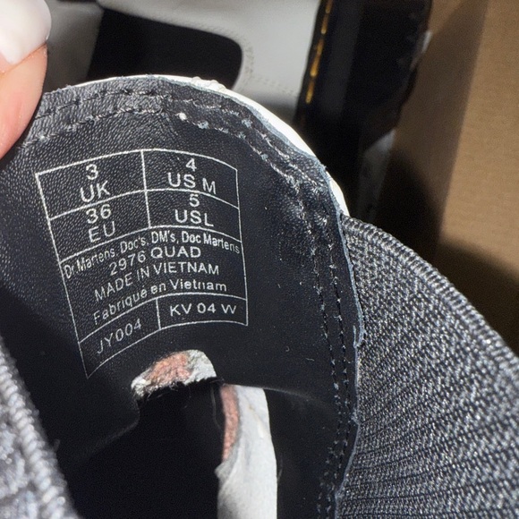 Dr. Martens Audrick Chelsea Platform Boots White- Women's 5 - Picture 9 of 9